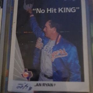 No Hit King Baseball Card